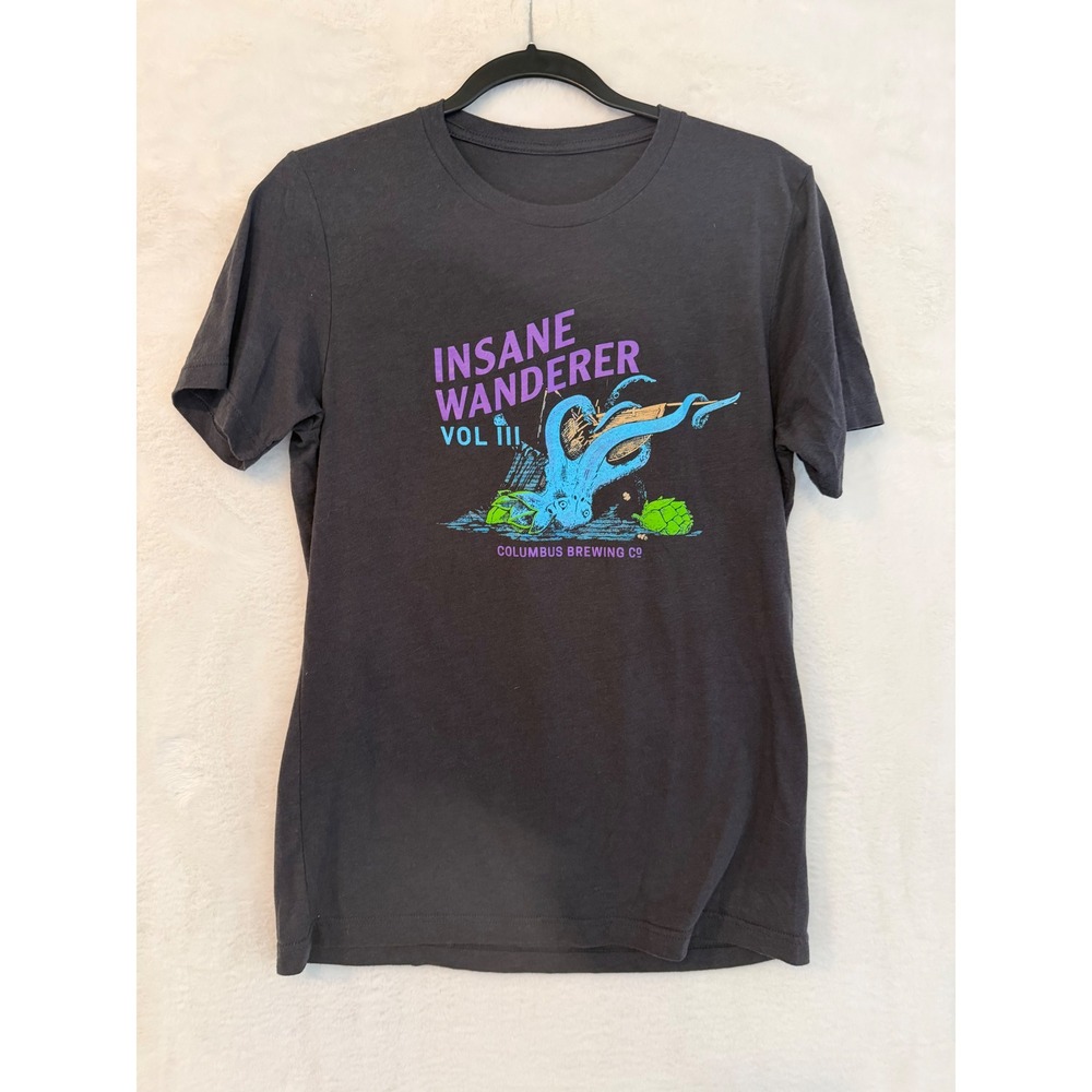 Columbus Brewing Co Insane Wanderer Vol Iii Graphic T-Shirt Gray Mens Small